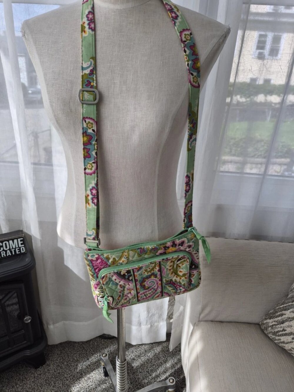 Vera Bradley Tutti Frutti Mini Hipster Crossbody Bag Purse Wallet Quilted